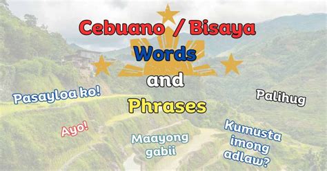 cebuano words and phrases|22 Cebuano/Bisaya Words and Phrases to Learn .